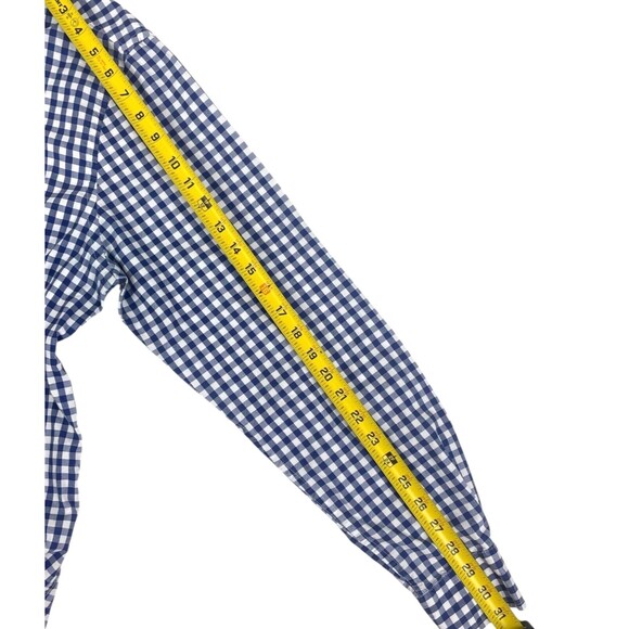 International Report Designed for Fun Blue Gingham Button Shirt Floral Accent L - Picture 9 of 12